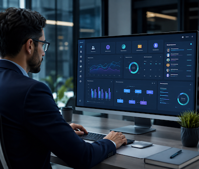 Business operations management dashboard
